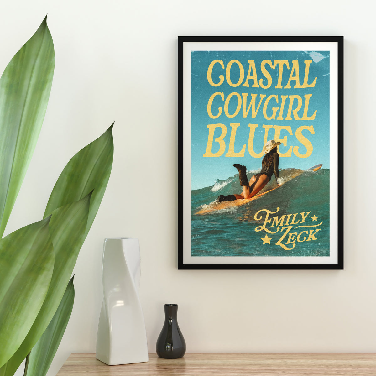 Coastal Cowgirl Blues Poster