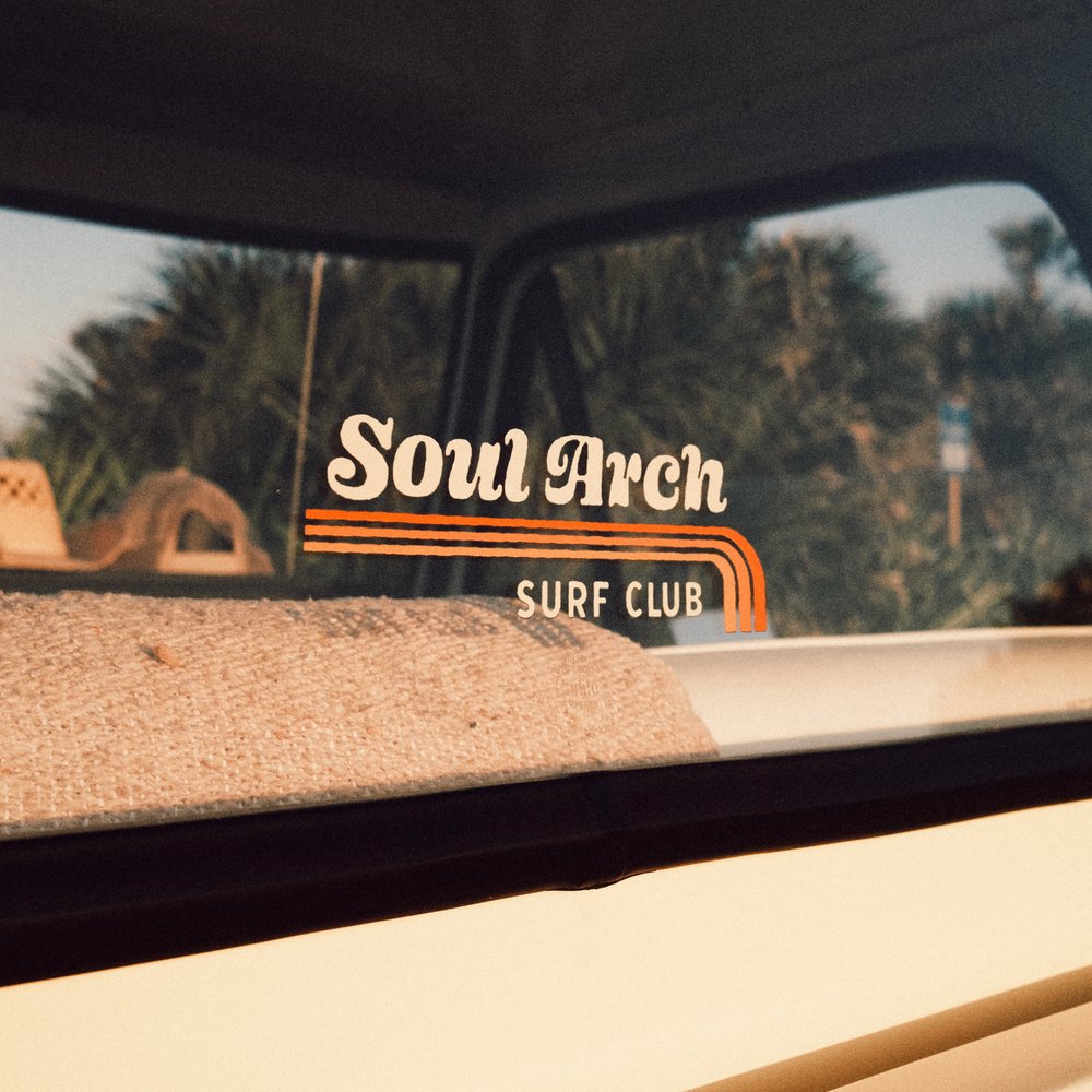 Soul Arch Surf Club Vinyl Transfer Decal