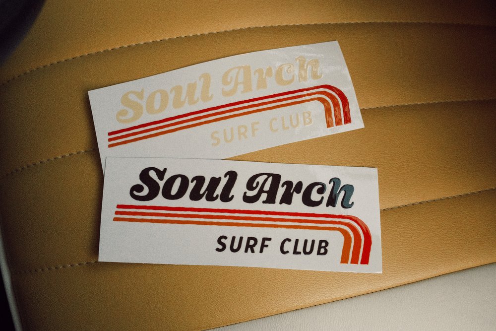 Soul Arch Surf Club Vinyl Transfer Decal